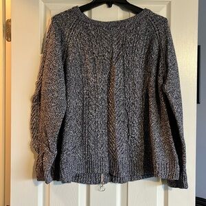 Navy Tyler Boe Sweater Zipper Back